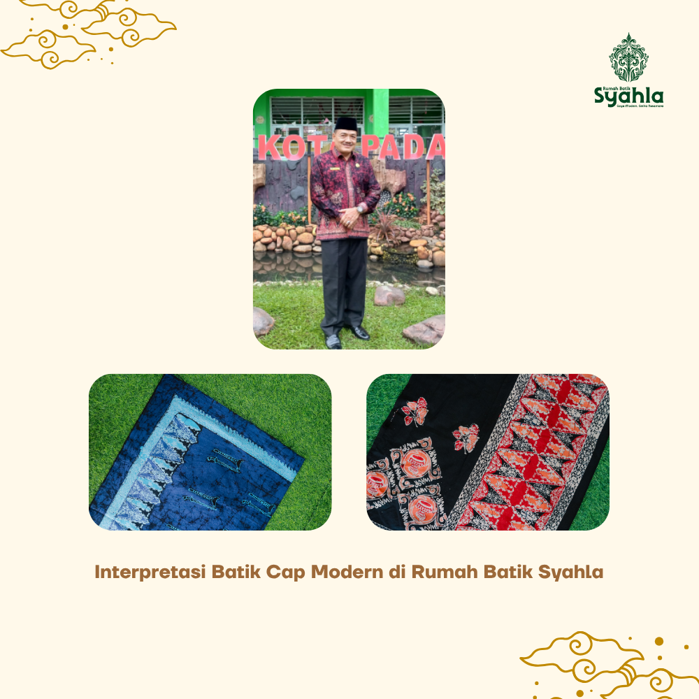 Sebagai brand batik Cap modern asal Padang, Rumah Batik Syahla menghadirkan kedua motif ikonik ini dalam gaya yang lebih segar dan kontemporer tanpa meninggalkan maknanya.
 Motif Kelok Paku dan Pucuk Rebung